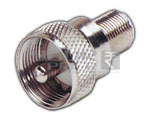 UHF Male to 'F' Socket Adaptor