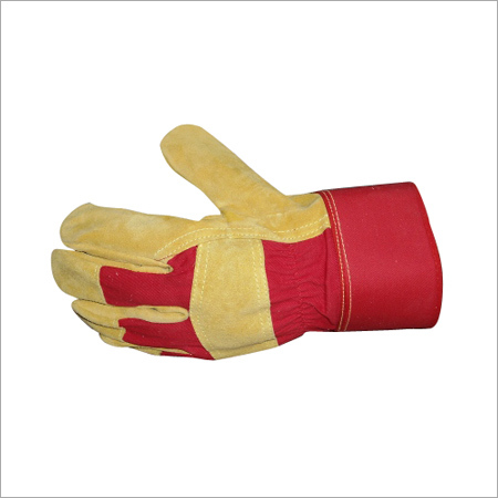 Double Palm Canadian Gloves Red Color