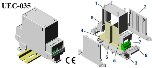 DIN Rail Enclosures Universal 112,88,40mm