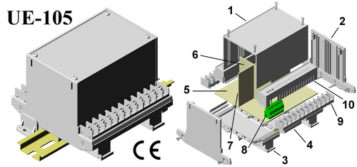 Din Rail Module Enclosure 112*88*110 Din Rail Module Enclosure 112*88*110