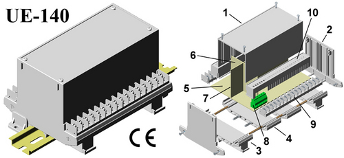 DIN Rail Enclosures Universal 112,88,145mm