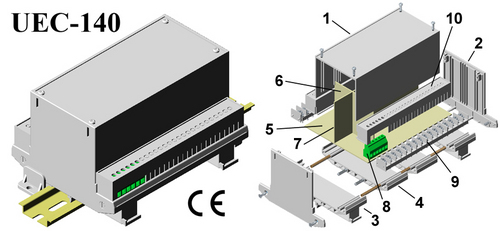 DIN Rail Enclosures Universal 112,88,145mm