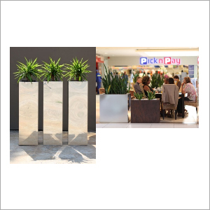 Stainless Steel Planters (Cube)