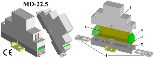 Din Rail Module Enclosure 110*74*22.5 Din Rail Module Enclosure 110*74*22.5