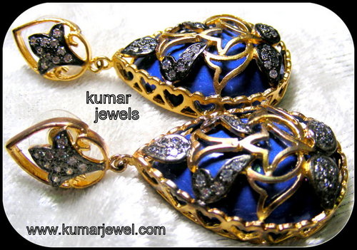 designer stone earrings.