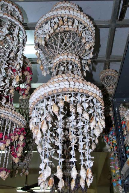 Sea Shell Handicrafts - Seashells and Wire, Variable Dimensions, Off-White | Handcrafted, Eco-Friendly, Elegant, Durable, Ready-to-Hang
