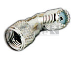 Mini UHF Plug to Mini UHF Socket Connector Right Angle