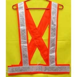 Orange safety cross belt