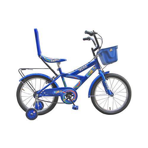 Kids Bicycle - Steel Frame, 16 Inch Wheels, Blue Color | Child-Friendly, Durable Frame, Easy Assembly, Smooth Ride, Training Wheels