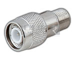 TNC Plug to 'F' Socket Connector