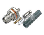 TNC Female Connector Bulk Head Crimping Type with PTFE for RG-58U/ 59U/ 174U/ 213U Cable