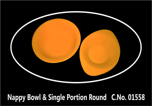 Nappy Bowl And Round Single Portion