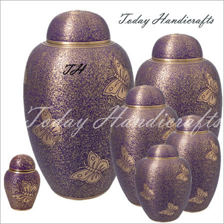 Brown Brass Cremation Urn