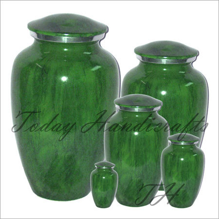 Green Brass Cremation Urn