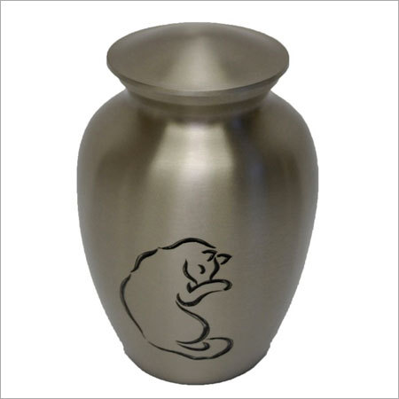 Pewter Cat Pet Urn