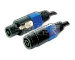 Speakon 4 Pin Mic Male Connector to Speakon 4 Pin Mic Female Connector Cord 