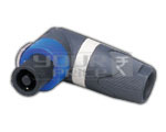 4 Pin Mic & Speaker Male Connector Right Angle (SPEAKON TYPE)
