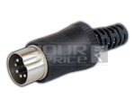 3 Pin Din Connector Copper plated