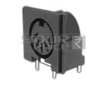 5 Pin Din Connector PCB Mounting Plastic