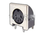 5 Pin Din Connector PCB Mounting With Shielding