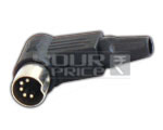 8 Pin Din Connector Right Angle Copper Plated