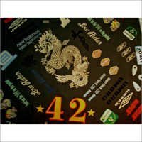 Any 3d Flock Heat Transfer Logo Team Badge Patch