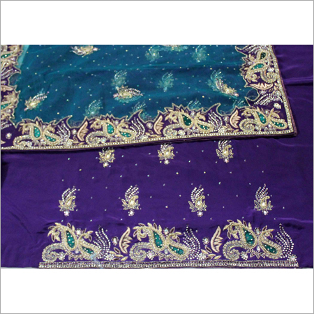 Indian Wedding Outfits - Silk Blend, Custom Size, Purple | Handcrafted Embroidery, Elegant Design, Skin Friendly, Custom Box Packaging