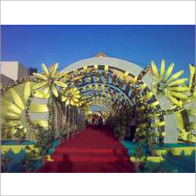 Wedding Gates - Metal, Customizable Dimensions | Elegant Design, Durable Materials, Powder Coated Gold Finish, Easy Installation