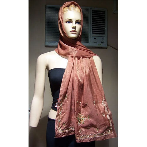 Embroidered Ladies Fancy Scarves - Scarf Length: Medium