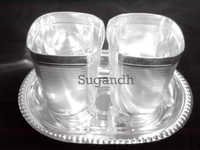 Silver Plated Glass Set Silver Plated Glass Set