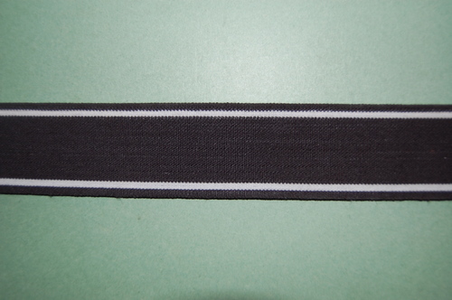 38 mm Heavy Elastic Super fine quality with White Band