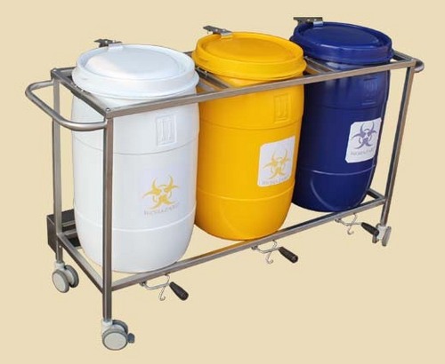 Biomedical Waste Bin Trolley