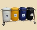 Biomedical Waste 4 Bin Trolley