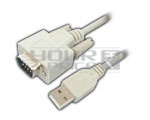 USB A Male to DB 9P Male Cord - 1.5 Meter.