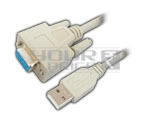 USB A Male to DB 9P Female Cord - 1.5 Meter.