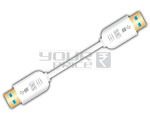 USB 3.0 Male to USB 3.0 Male High Speed Cord - 1.5 Meters PVC, 4.8Gbps Data Transfer, Power Efficient, Durable