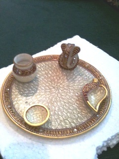 Marble Puja plate