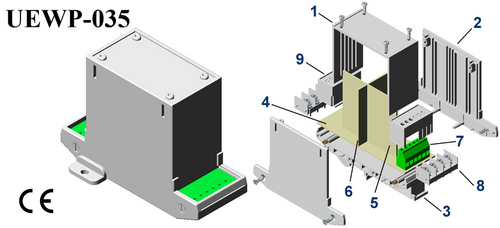Plastic Electronic Enclosure 112*78*40