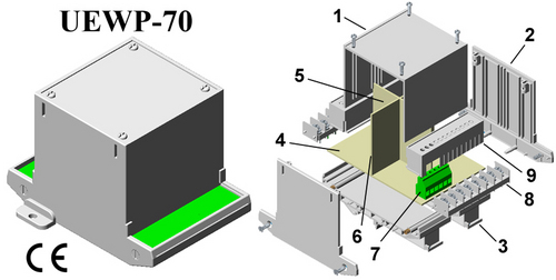 Wall - Panel Mount Enclosure 112,78,75mm