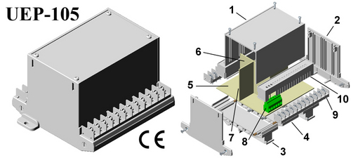 Wall - Panel Mount Enclosure 112,78,105mm