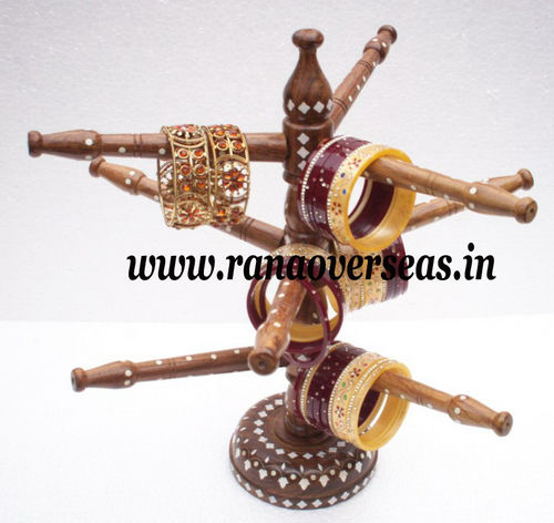 Polished Wooden Bangle Stands