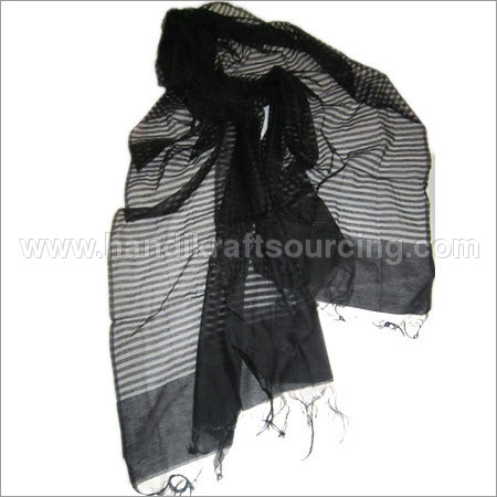 Black Banarasi With Stripes