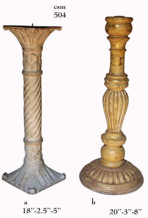 Wooden Candle Stands