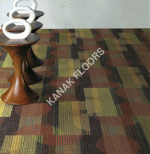 PVC Glass Cloth Shaw Carpet Tiles