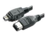 FIREWIRE IEEE 1394 cable 4 pin male to 6 pin male cord - 25 Meters