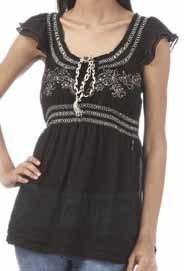 Designer black top