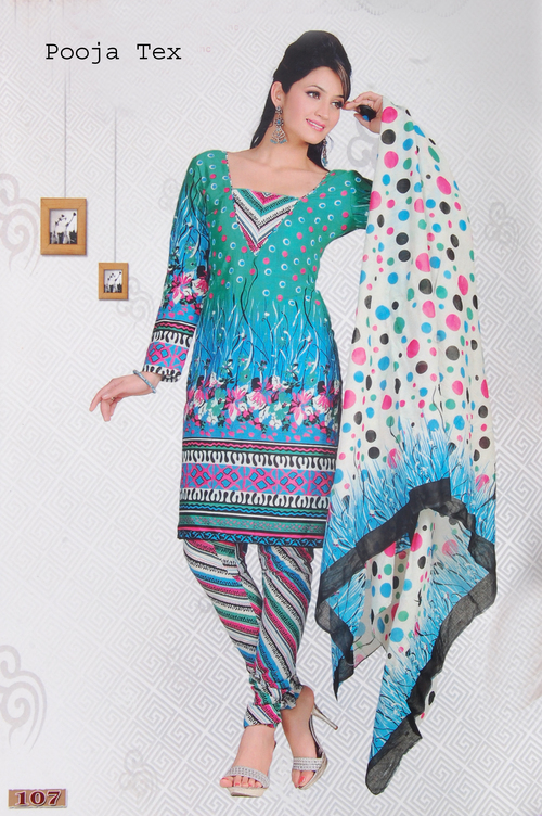 Printed Churidar Suit