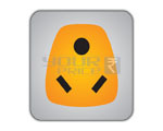 UNIVERSAL CONVERSION PLUG POLYCARBONATE MOLDING 10 AMPS