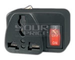 UNIVERSAL CONVERSION PLUG 3 PIN WITH ON/OFF ROCKER SWITCH