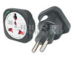 UNIVERSAL CONVERSION PLUG WITH LIGHT AND CHILD SAFETY SHUTTER